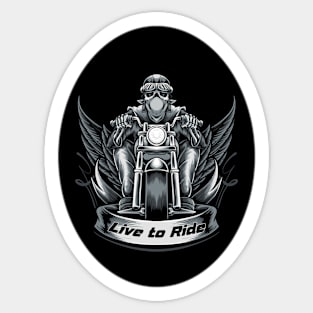 Live to Ride - Biker Life Sticker